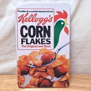 Vintage Kellogg's Company PROMO CORNFLAKES Tin Address Book & Notepad -1984
